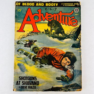 #ad RARE PULP ADVENTURE 1947 JULY OF BLOOD AND BOOTY VG $21.21