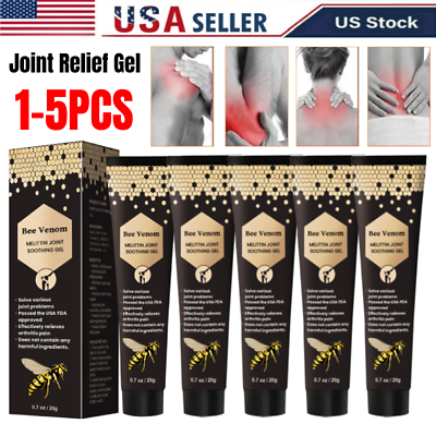#ad 1 5X Bee Venom Joint Relief Gel Relieves Lumbar Spine Knee Soothing Gel HOT $8.19