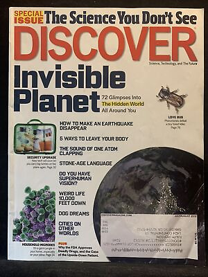 #ad Discover Science Magazine Special Issue Invisible Planet July August 2012 $9.99