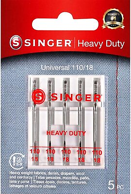 #ad #ad Universal Sewing Machine Heavy Duty Needles 5 Set for Singer Brother Kenmore $6.66