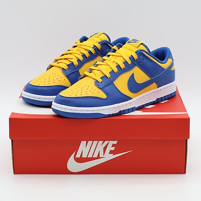 #ad DD1391 402 Nike Dunk Low Blue Jay and University Gold UCLA Navy Blue Men#x27;s $131.00