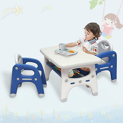 #ad Kids Table and Chair Set Activity Center w Storage Toddler Play Christmas Gift $95.99