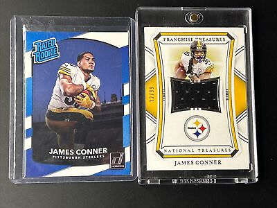 #ad James Connor 2020 National Treasures Relic 99 amp; 2017 Rated Rookie 💎🏈RC $7.00