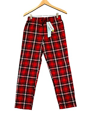 #ad Cat amp; Jack Boys Plaid Pajama Pants Red Plaid Size L 12 14 NWT $6.29