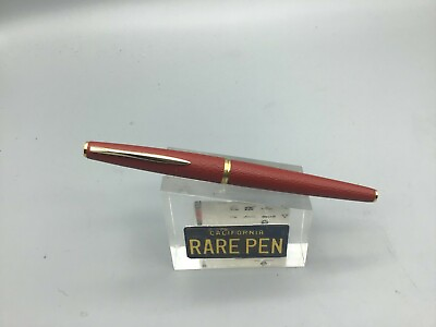 #ad Vintage Pilot RED LEATHER Fountain Pen 18K Fine nib NEW $149.00