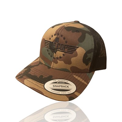 #ad Patriotic Top Gun Top Cop Camo Trucker Hat $25.00