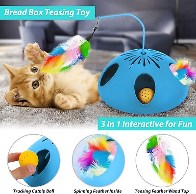 #ad 3 in 1 Automatic Interactive Cat ToyInteractive Cat Toy $29.21