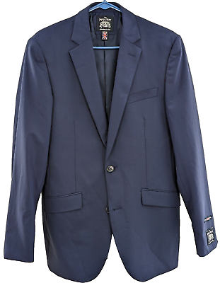 #ad NWOT SAVILE ROW CO. Strand Two Button Blue Men#x27;s Blazer 38L RETAIL $295 $64.95