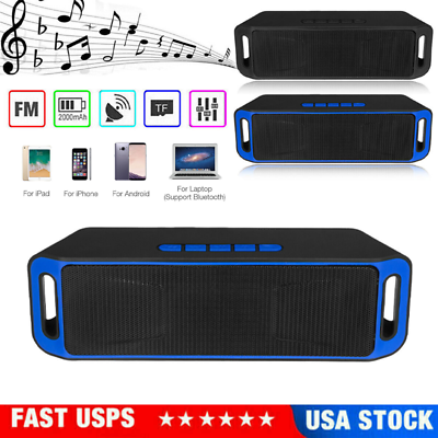 #ad #ad Portable Bluetooth LOUD Wireless Speaker Outdoor Stereo Bass USB TF FM Radio $9.99