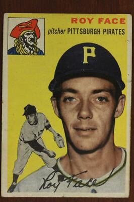 #ad Vintage 1954 Baseball Card TOPPS #87 ROY FACE Pitcher Pittsburgh Pirates $11.44