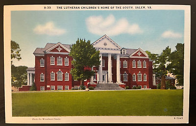 #ad Vintage Postcard 1930 1945 Lutheran Children Homes of the South Salem VA $8.00