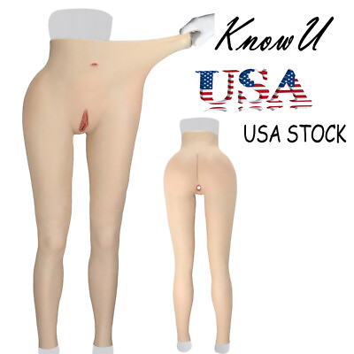 #ad KnowU Silicone Pants Ankle length Thicken Hip Realistic Vagina Crossdresser CD $144.50