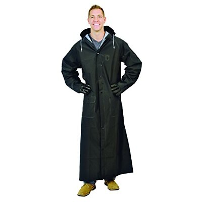 #ad 12560 XL BK Repel Rainwear 0.35 Mm PVC 60 Raincoat for More Coverage XL Black $27.31