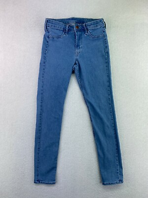 #ad Hamp;M amp;Denim Womens Size 28 Light Wash Mid Rise Jegging Style Skinny Ankle Jeans $10.46