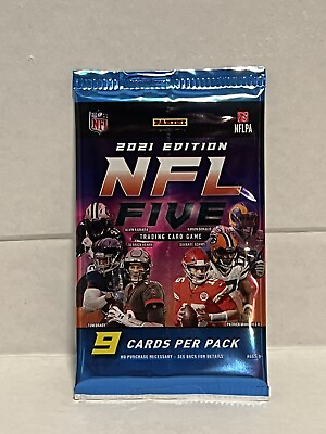 #ad PANINI 2021 EDITION NFL Five Foil Pack 9 Cards Per Pack SEALED $8.00