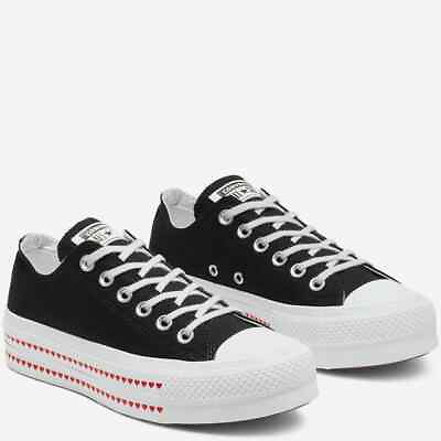#ad Size 11 Converse Women#x27;s Chuck Taylor All Star Lift Love Fearlessly Low Top $73.98