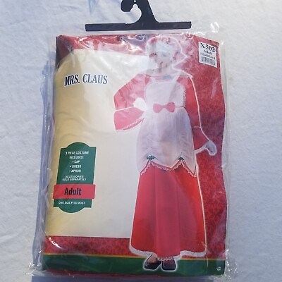 #ad Adult Mrs Santa Claus Costume Christmas Holiday Halloween Adult Standard NEW $21.00