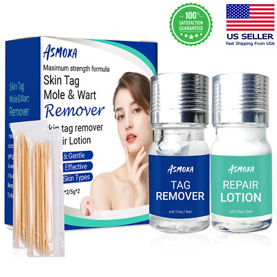 #ad Skin Tag Remover and Repair Lotion Set Mole Corrector Wart Skin Tags Removal Kit $8.99