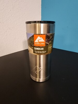 #ad Stainless Steel Tumbler by Ozark Trail 22 oz. Snap in place secure Lid $14.99
