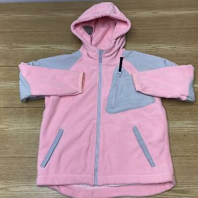 #ad Gap Kids Fleece Jacket Girls Size M Pink Wild Planet Hoodio Built in FM Radio $39.77