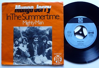 #ad MUNGO JERRY 45 In The Summertime Mighty Man GERMANY Pye PIC SLEEVE c2922 $18.00