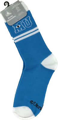 #ad Disney Store Adult Blue Crew Polyester MU Monsters University Socks XS S 4 10 $15.61
