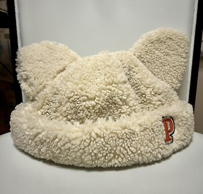 #ad Three Little Pigs Japan Tokyo Disney Resort Store Cap Fluffy hat Warm White Used $42.77