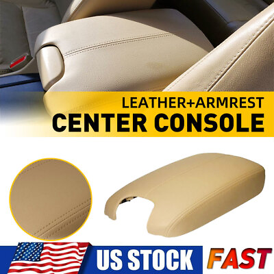 #ad For 08 12 Accord Beige Leather Armrest Center Box Console Lid Replace Cover EAN $29.99