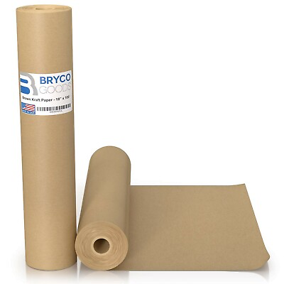 #ad Brown Kraft Paper Roll 18quot; x 1200quot; 100#x27; Made in The USA Ideal for Pack... $13.66