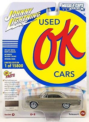 #ad Johnny Lightning OK Used Cars 1963 FORD GALAXIE 500 Champagne New See Pics $11.39