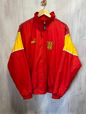 #ad VINTAGE Syrianska FC 1990#x27;s SSize XL Puma football soccer jacket full zip 90#x27;s $99.95