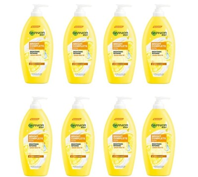 #ad 2x400ml Garnier Bright Complete Extra Body Firming Moisture Skin Lemon Essence $59.90