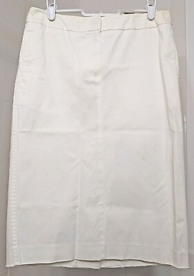 #ad Max Mara White Cotton Skirt Size US 6 EU 36 $40.00