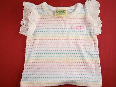 #ad Vtg Cabbage Patch Kids Polka Dots Pastel Top Shirt Baby Size 12 Months *525 $20.00