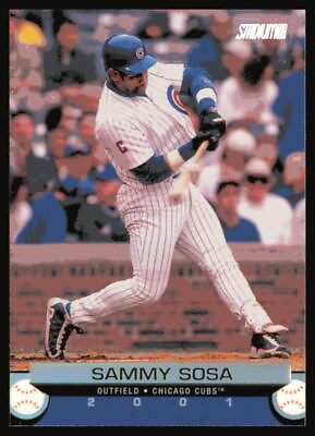 #ad 2001 Stadium Club #20 Sammy Sosa Chicago Cubs $1.50
