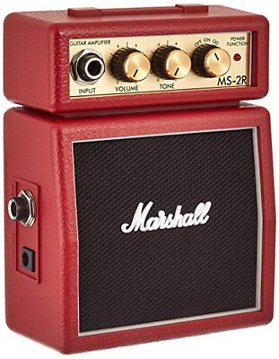 #ad Marshall Amplification MS 2R Red Micro Guitar Amp Small From Japan New $90.79