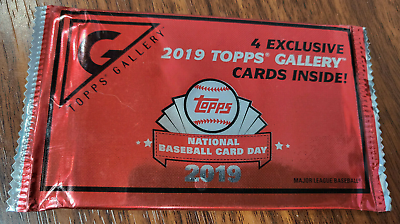 #ad 2019 Topps Gallery Baseball National Baseball Card Day 4 Card Factory Pack $9.45