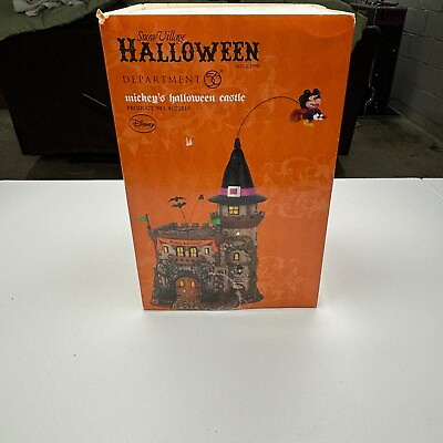 #ad Department 56 Mickey#x27;s Halloween Castle 4022810 COMPLETE IN BOX EXCELLENT $89.99