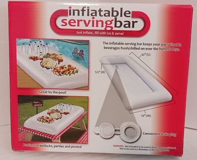 #ad Easier Living Inflatable Cooler Serving Bar Food amp; Drink Keeps Cold 52x25x5.5quot; $9.99