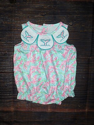 #ad NEW Boutique Mermaid Tail Baby Girls Romper Jumpsuit $8.50