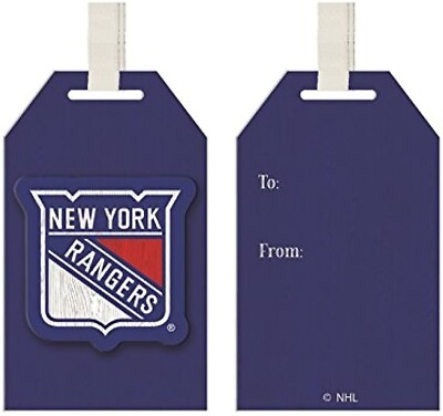 #ad NEW YORK RANGERS GIFT TAG STYLE WOOD MASCOT CHRISTMAS ORNAMENT 4quot; $13.99