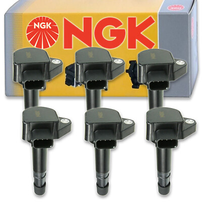 #ad 6 pcs NGK Ignition Coil for 2000 2007 Honda Accord 3.0L V6 Spark Plug Tune te $256.72