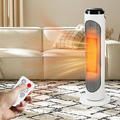 #ad VILOBOS 750W 1500W Tower Space Heater Ceramic Portable Oscillating Timer Remote $69.99