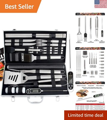 #ad Deluxe BBQ Accessories Set Perfect Gift for Birthdays Weddings amp; Holidays $71.97