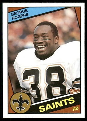 #ad 1984 Topps D George Rogers #305 NM or Better New Orleans Saints $1.50