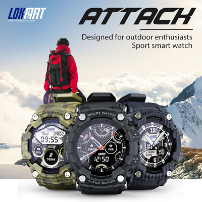 #ad Military Rugged Smart Watch Outdoor Sports Heart Rate Fitness Tracker Blood NEW $36.99
