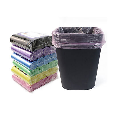 #ad 5 Rolls Trash Bag Ultra thick Tear resistant Large Capacity Anti deform Garbage $8.12