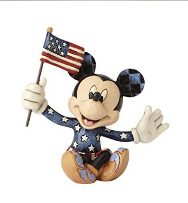 #ad Patriotic Mickey Mouse Disney Traditions by Jim Shore 4056743 Miniature NEW $21.99