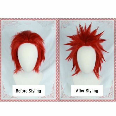 #ad For Cosplay My Boku No Hero Academia Eijirou Kirishima Red Hair WigWig Cap $16.97
