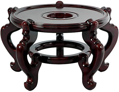 #ad Rosewood Fishbowl Stand Size 9.5 In. Base Diameter $170.99
